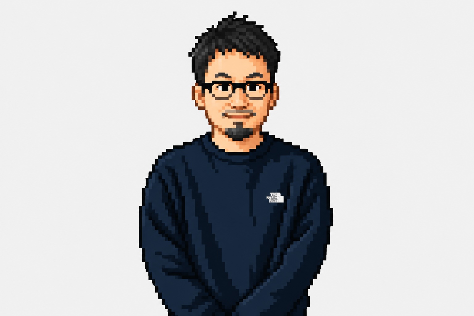 鶴岡 英明（株式会社plan8 代表取締役）のドット絵肖像